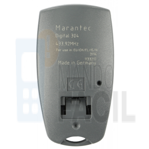 Mando garaje MARANTEC D304-433