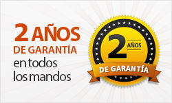 Dos años de garantía en todos los mandos